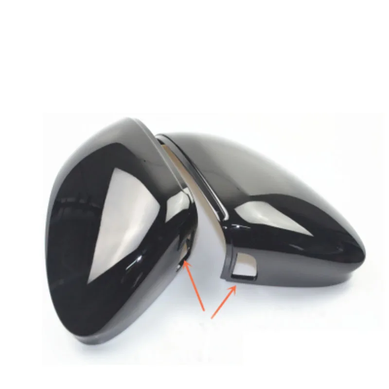 Black For Golf 8 mk8 Mirror Cover Rear view Side Mirror Cap Housing Support Lane Change Side