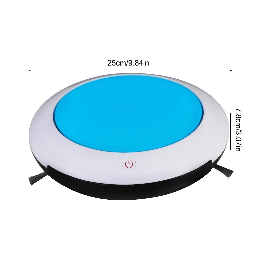 Полностью автоматический умный робот для очистки Интеллектуальный робот перезаряжаемый пылесос для уборки пола дома электрическая уборочная машина для пыли EU US Plug - Цвет: Небесно-голубой