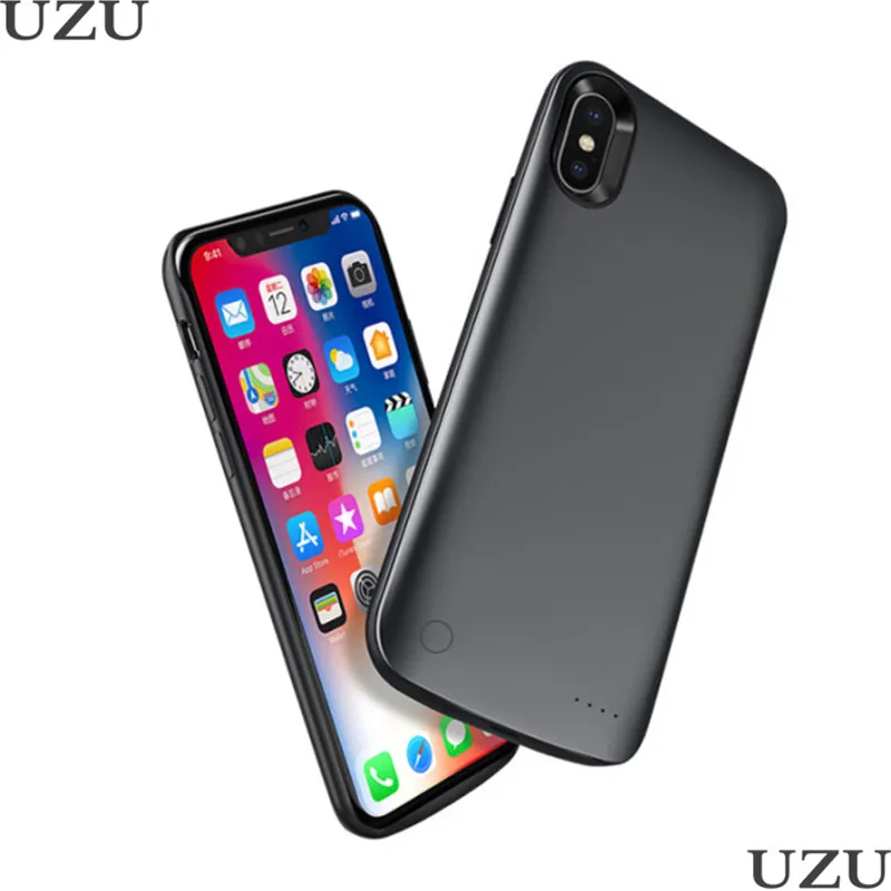 

3800mah external portable wireless charger case for iphone x xs ultra thin battery charging case for iphone x xs luxury 2 in 1