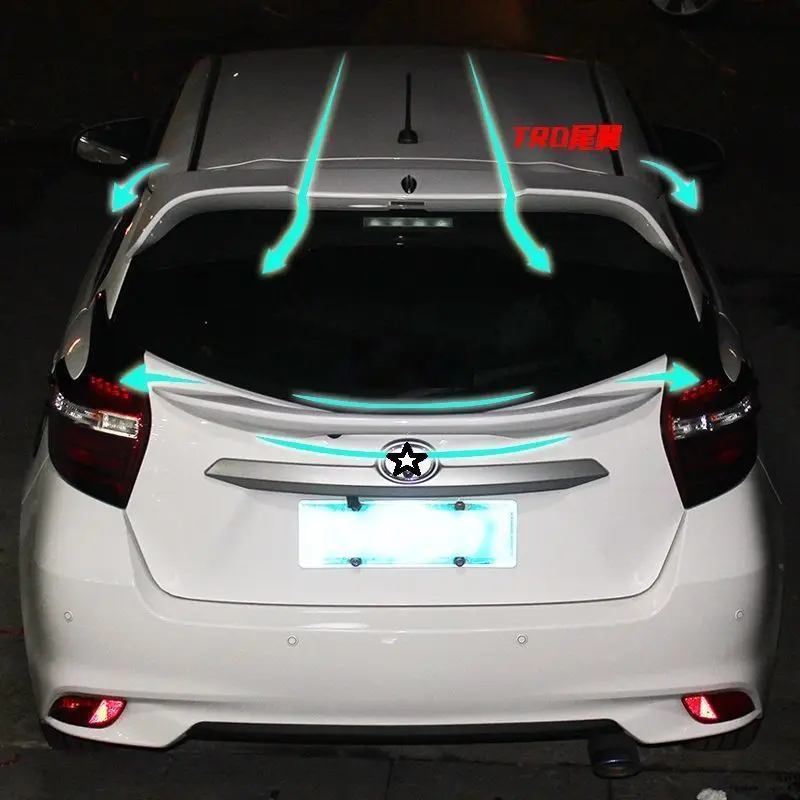Автомобильный Стайлинг модифицированное крыло модификация Automovil протектор модернизированные аксессуары Спойлеры 13 14 15 16 17 18 для Toyota Yaris