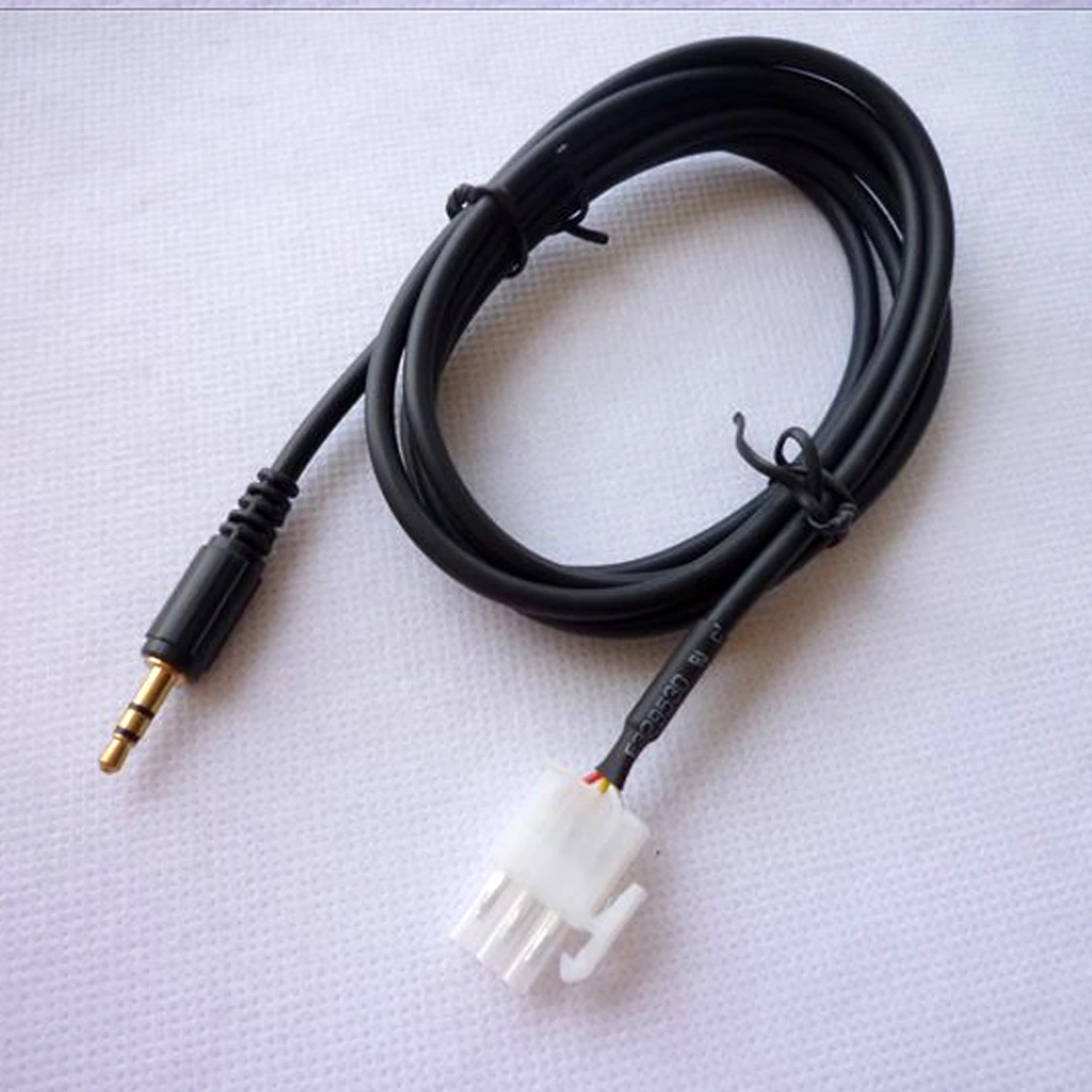 2pcs 1.5 Meter Motorcycle MP3 Player Adapter 3.5mm AUX Cord Cable Male Jack for Honda GL1800, 2013-2014 Goldwing F6B Goldwing