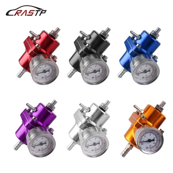 

Universal 0-140 PSI Adjustable Fuel Pressure Regulator/FPR Gauge For BMW E39 5 series Facelift 2000-2003 RS-FRG001