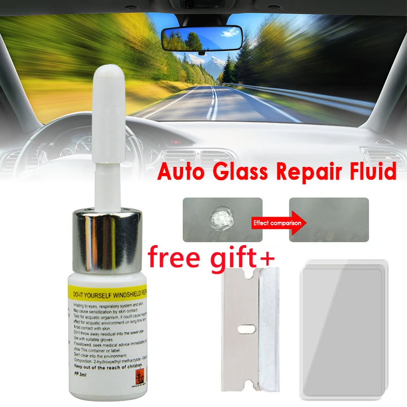 Car Windshield Repair Kit Quick Fix Car Cracked Glass Windscreen Repair