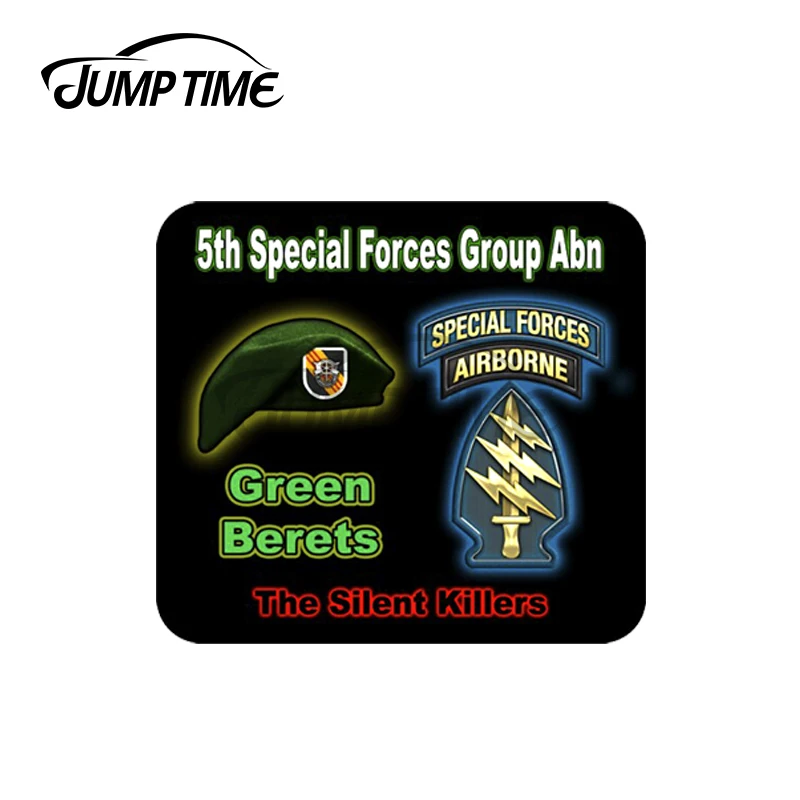 Jump Time 13X12Cm Per 5A Forze Speciali Groupabn Army Military Vinyl Adesivi Per Auto Decal Trunk Ocwaterproof Scratch Decoration