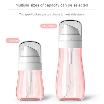 

1Pcs Refillable Bottles Alcohol Disinfectant Hand Sanitizer Bottles Cosmetic Clear Spray Lotion Bottle 50ml/100ml