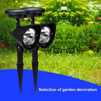 

Solar Lawn Spotlight 4LED Garden Light Outdoor Waterproof Landscape Lighting Decorative Light Waterproof