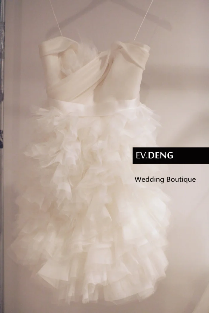 Vestido de noiva Casamento органза длиной до колена милые короткие вечерние платья для выпускного вечера горячие сексуальные платья невесты