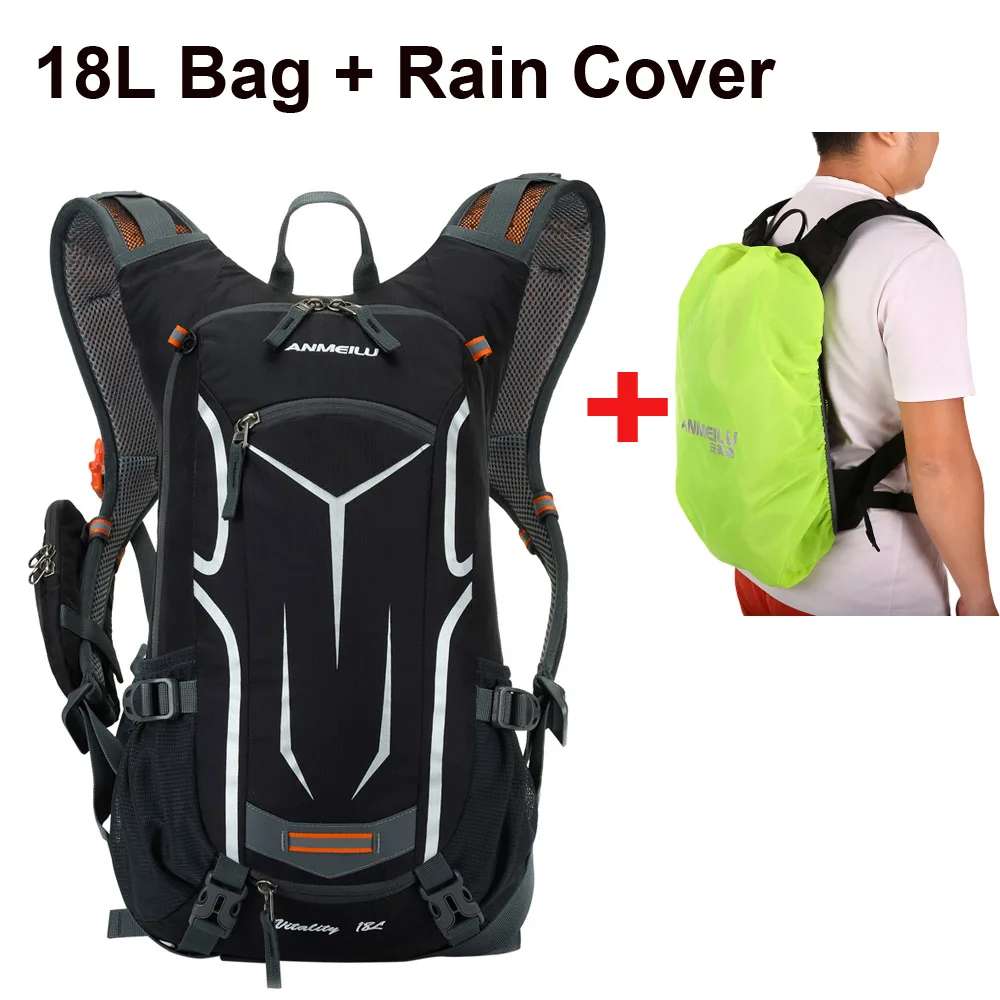 

Lixada18L Backpack Water-resistant Cycling Bicycle Shoulder Backpack Gym Bag Ultralight Hydration Gym Bag with Rain Cover