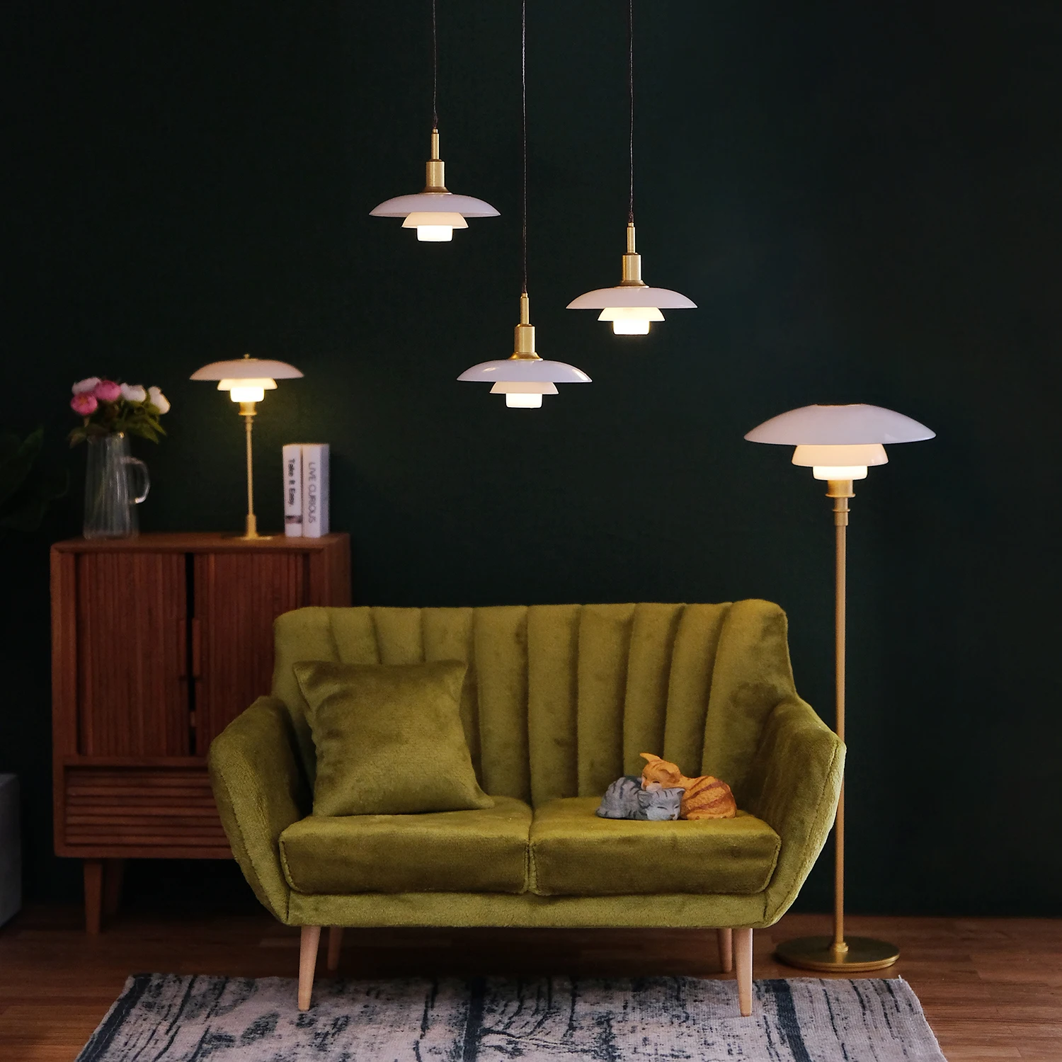 Mini Dolls lighting 1:6 Scale Doll House battery-operated powered table lamp/chandelier/PH lamp | Игрушки и хобби