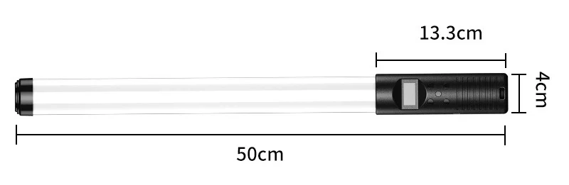 Rgb colorido led vara de vídeo luz