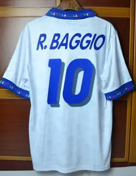 

ItalyES 1994 retro Roberto Baggio camiseta home away Maglia da calcio High quality tee T-shirts customize Melancholy prince