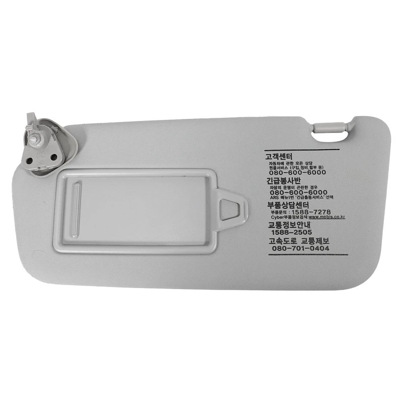 Car Interior Sun Visor Shade LH Left Side Driver Gray for 2006-2011 Hyundai Accent Verna Solaris 852101E020QS | Автомобили и
