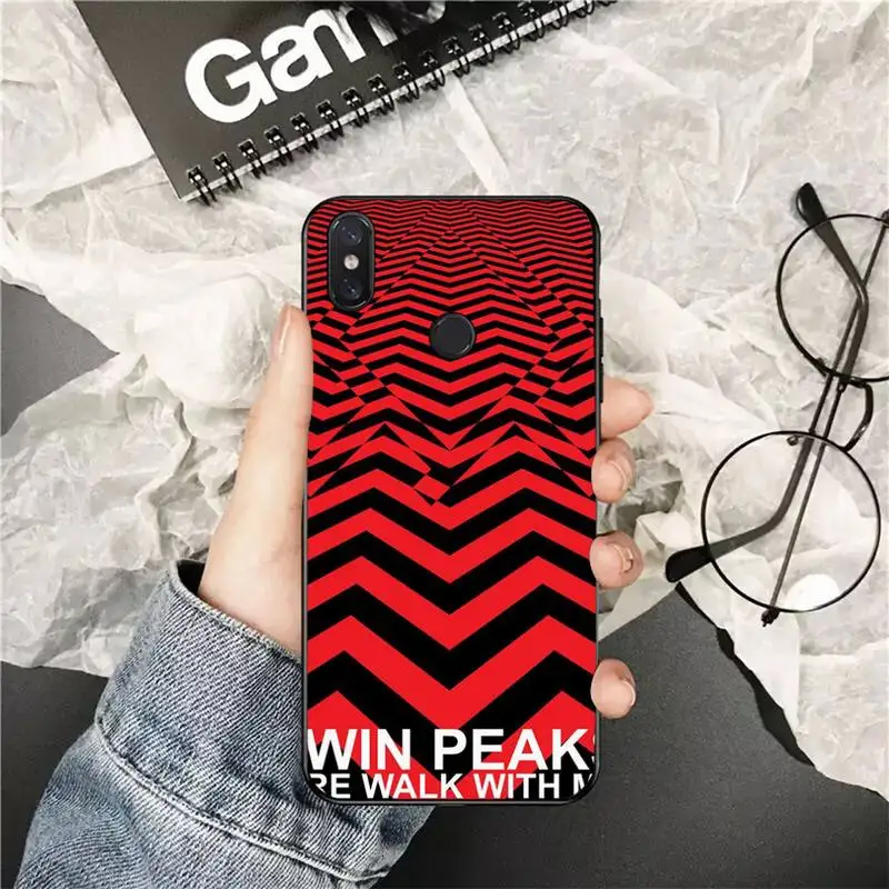 FHNBLJ Twin Peaks Fire Walk With Me Black Cell Phone Case for Xiaomi Redmi 5 5Plus 6 6A 4X 7 7A 8 8A 9 Note 5 5A 6 7 8 8Pro 8T 9 leather case for xiaomi Cases For Xiaomi