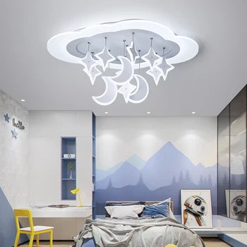 

Children's Lamp Boy Bedroom Lamp Ceiling Lamp Simple Modern Girl Room Personality Creative Rudder Led Cartoon LED Bulbs 3 Yaer