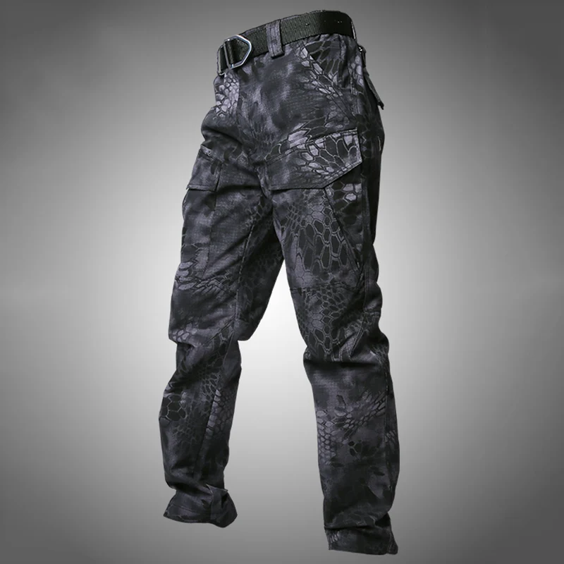 MEGE, городские тактические брюки-карго, мужские армейские военные штаны, хлопковые эластичные повседневные брюки с несколькими карманами - Цвет: TYP