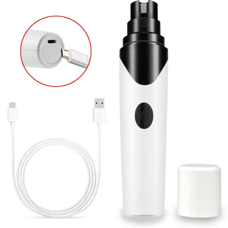 USB электрическая машинка для стрижки животных Собака Мясорубка Перезаряжаемые низкая Шум собака клипер для ухода за кошками Уход за лошадьми машинка для стрижки домашних животных резак ногтей продукты для собак