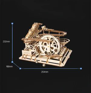 3D DIY деревянный Заводной механизм привод локомотив головоломка модель строительные игрушки хобби подарок для детей и взрослых - Цвет: Синий