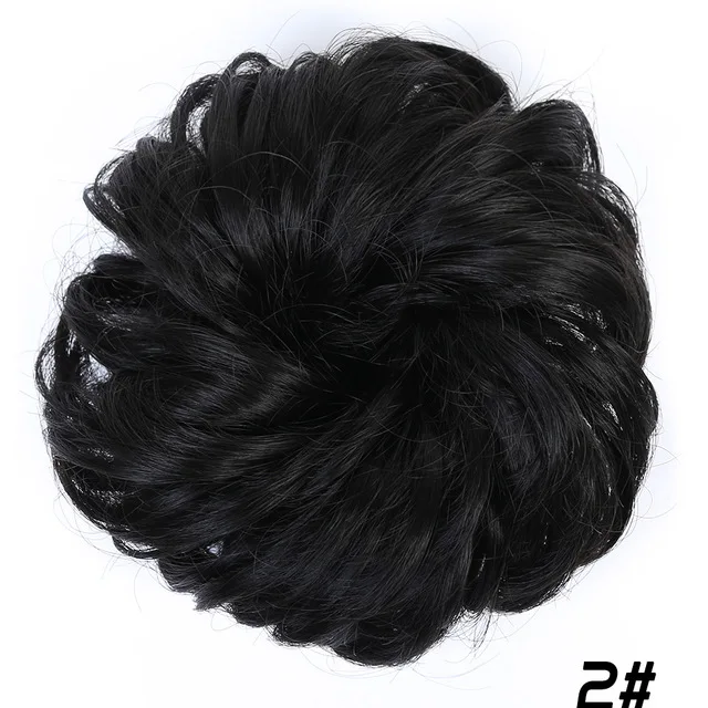 Манвэй грязные волосы пучок резинки для женщин шиньон для наращивания синтетический парик кольцо обертывание синтетические волосы пучок эластичный температурный Fib - Цвет: T1B/613
