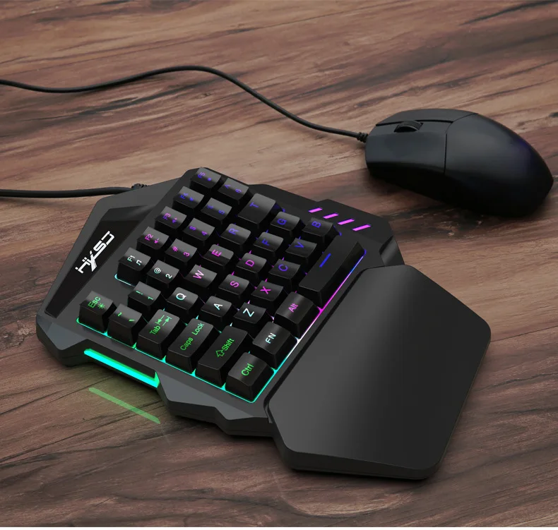 Free Wolf V100 Одноручная клавиатура трон левая рука машинное оборудование Handfeel игровая клавиатура Amazon EBay пересечение границы