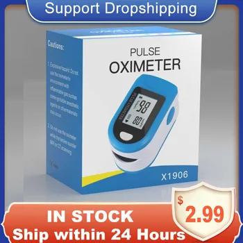 

High Quality Portable Oximeter Finger Clip Blood Oxygen Monitor Pulse Rate Oxygen Oximeter without Battery for Men Women Kids
