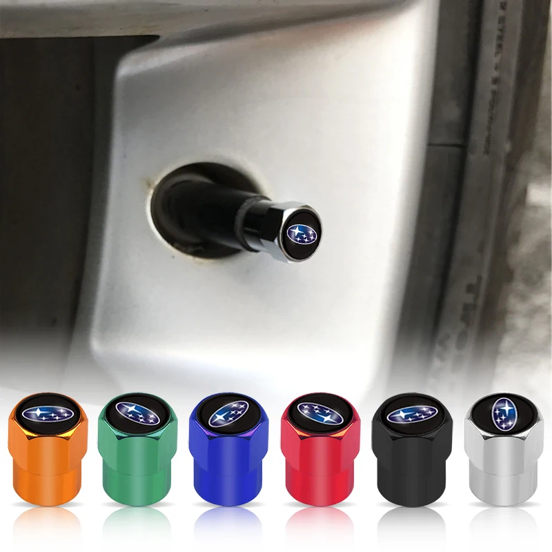 

Car-Styling Emblem Stickers Decal Car Wheel Tire Valve Cap For Subaru Impreza Forester Tribeca XV BRZ accessories