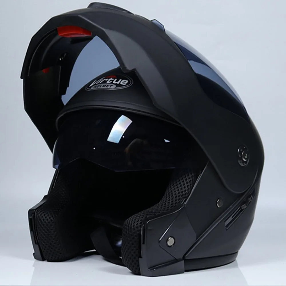 Мотоциклетный шлем с двойным щитком открытый шлем полный шлем гоночный шлем мотошлем унисекс двойного назначения шлем