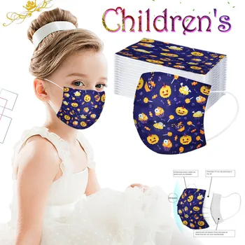 

Mascarilla 50pc Halloween Mask Kids Masks Children's Mask Disposable Face Mask 3ply Non-woven Ear Loop Kids Face Mask For Kids