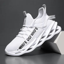 New Large Size 46 Running Shoes Men's Ultralight Rubber-plastic Sole Sneakers Mesh Breathable Casual Sports Walking Shoes