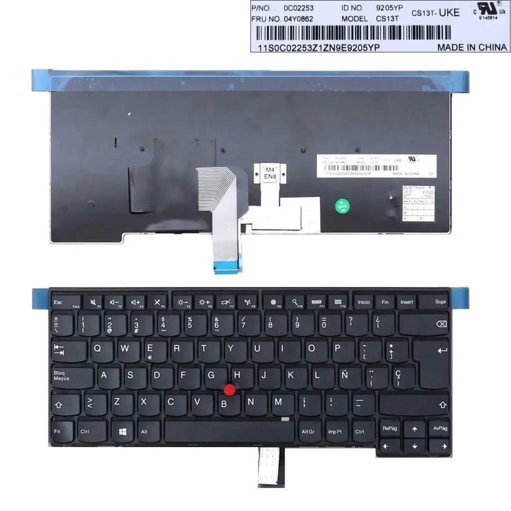 Замена испанская клавиатура для Thinkpad T440 T440P T440S T431S T450 T450S SP