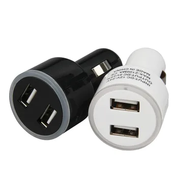 

Mini Fast Charge Dual USB Car Charger 5V 2.1A With LED Display Universal Phone Chargers for iPhone Samsung Xiaomi mi8 9 Tablet