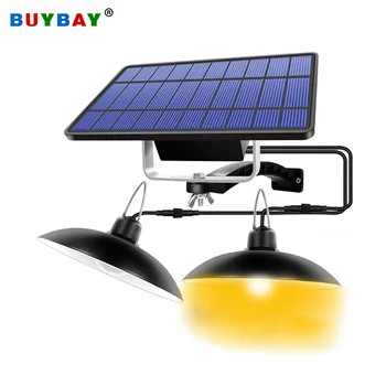 

1/2 Head Solar Pendant Light Solar Shed Lights Waterproof Outdoor Indoor Hanging Decoration Lamp for Garden Patio Camping Tent