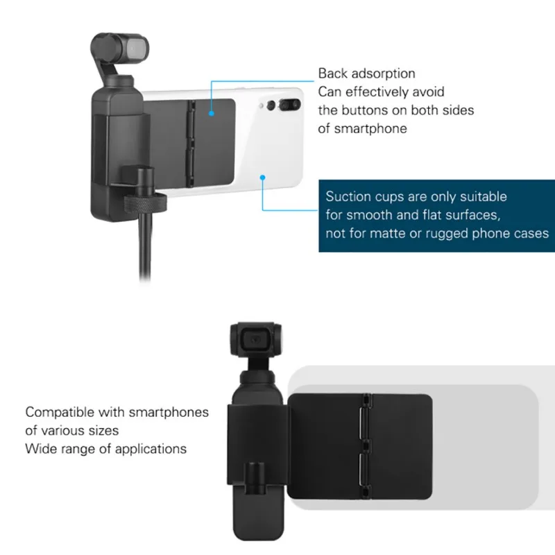 Кронштейн на присоске ручной держатель телефона штатив расширение Fix Kit Gimbal аксессуары для OSMO Pocket