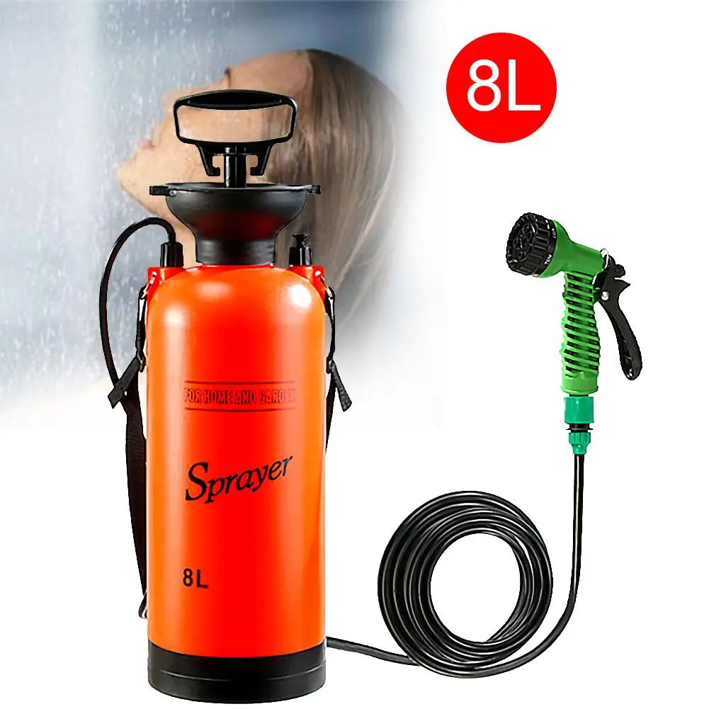 Acampamento ao ar Banho de Flores de Lavagem de Carro de Rega Pulverizador para Viagens Portátil Chuveiro Livre Multi-função Pequeno Pulverizador 5l - 8l 10 Livre Multi-Função Banho de Flores de Lavagem