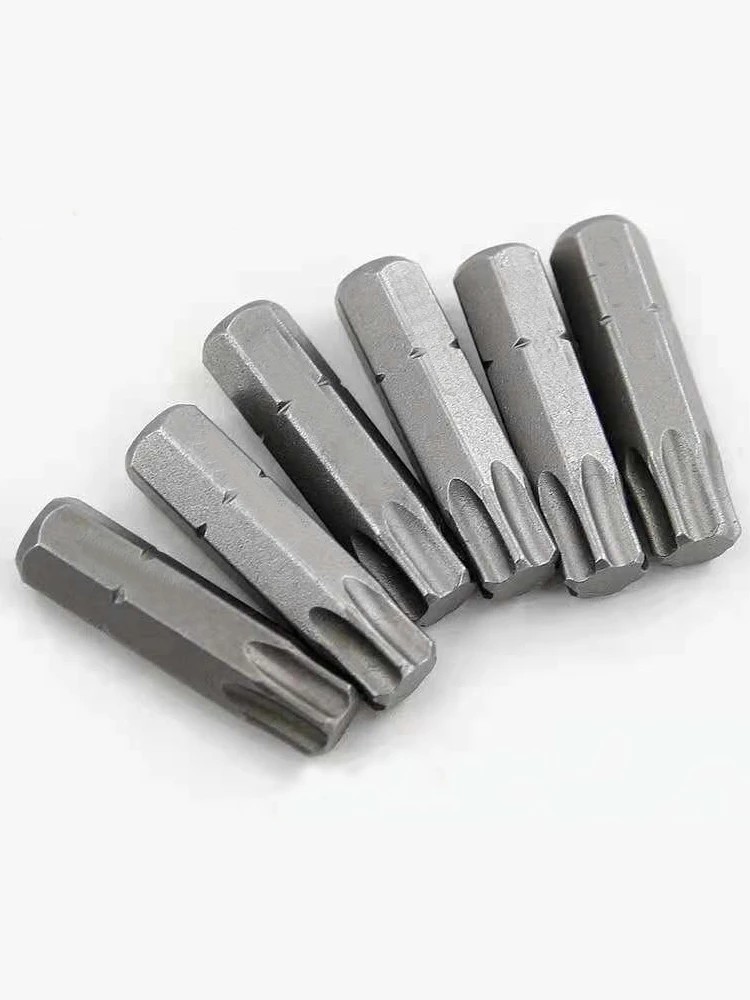 Screwdriver Set 1 Inch T6 T7 T8 T9 T10 T15 Torx Bit 1/4 Inch 6.35mm Hex Shank Electric Bits For Power Tools