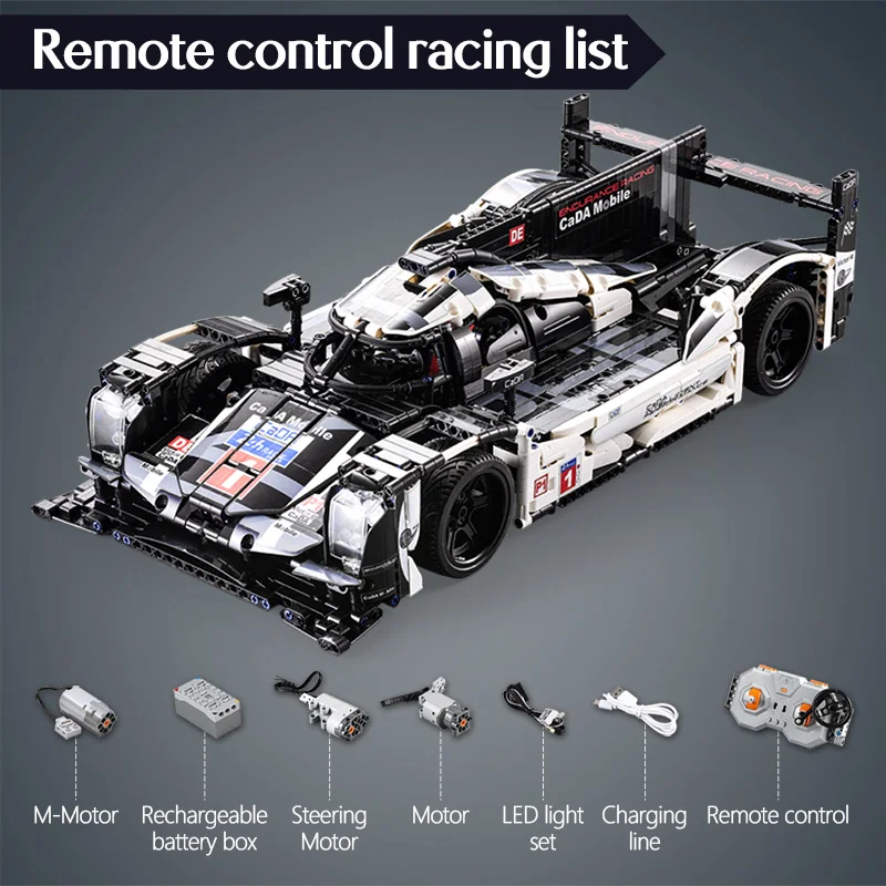 CADA Endurance RC автомобиль кирпичи совместимые legoingly Technic MOC модель строительные блоки