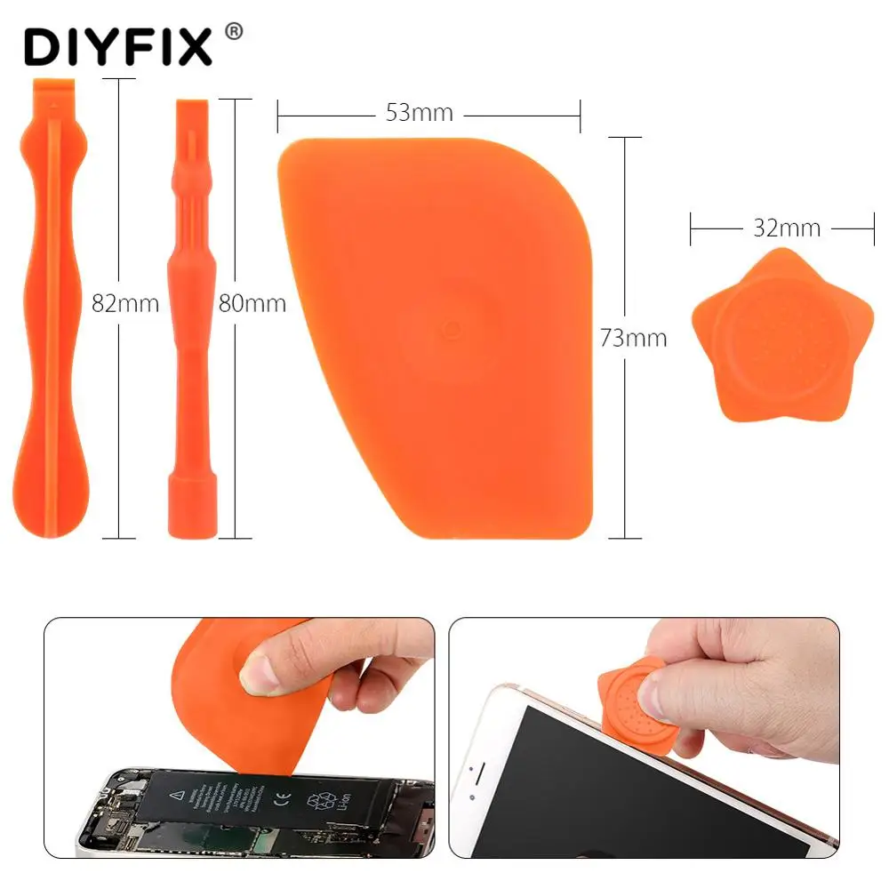 DIYFIX 35 в 1, набор инструментов для ремонта смартфонов, отвертка, набор инструментов для разборки с коробкой для хранения iPhone, samsung, игрушки