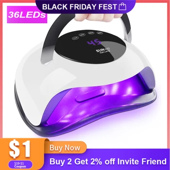 

120W High Power Nail Dryer Fast Curing Speed Gel Light Nail Lamp LED UV Lamps For All Kinds of Gel With Timer And Smart Sensor