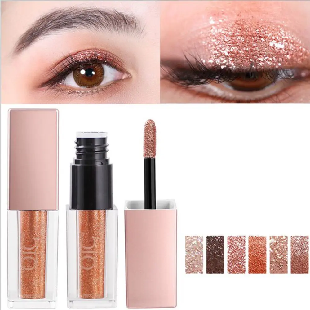 Профессиональная блестящая подводка для глаз DNM косметика серебристого розового