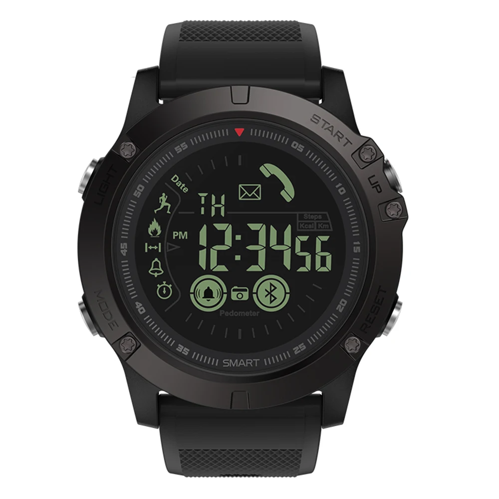VIBE 3 black Умные часы Zeblaze VIBE 3 с Bluetooth, 33 месяца, Время в режиме ожидания, 24 часа, всепогодный мониторинг, водонепроницаемые Смарт-часы для IOS и Android - Цвет: VIBE 3 black