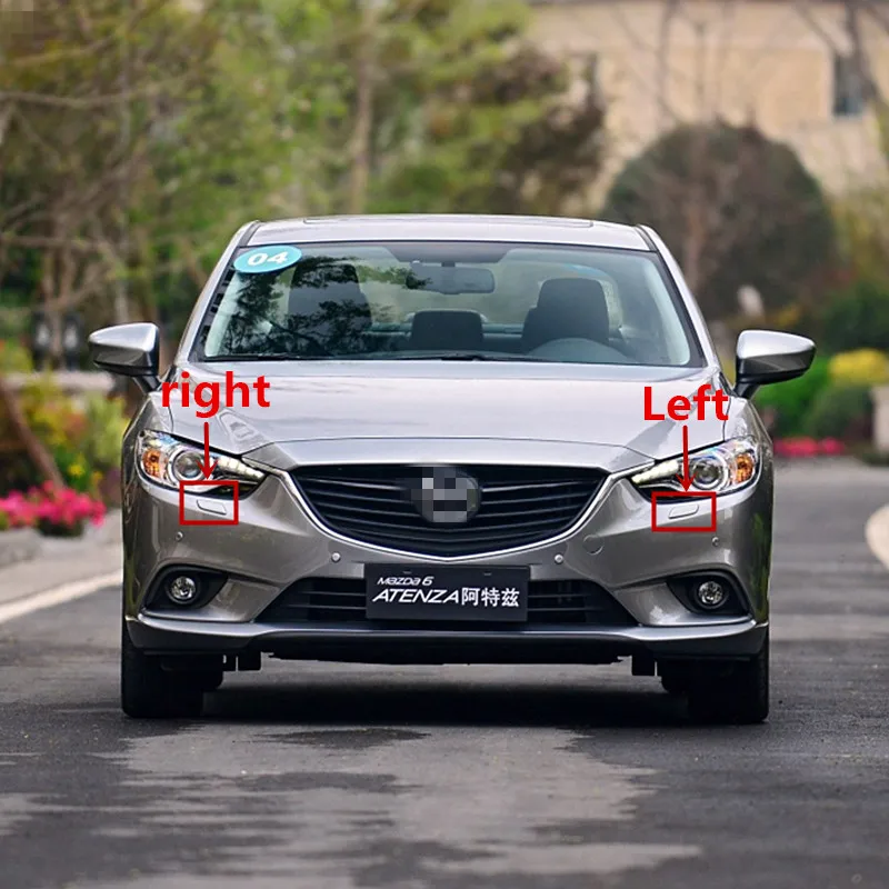 Насадка для омывателя фар автомобиля для Mazda 6 atenza 2012- налобный фонарь распылитель струи воды крышка GHR4-51-8H1 GHR4-51-8G1