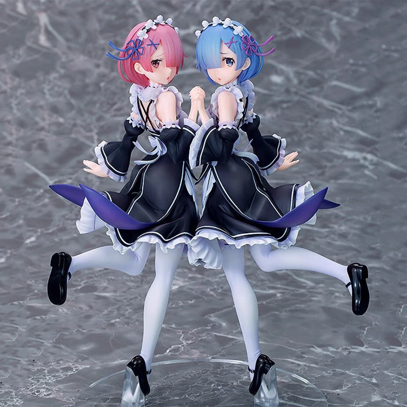 Супер особенное аниме Re: жизнь в другом мире от Zero Rem Ram ПВХ экшн-фигурка Twins Ver. 1/7