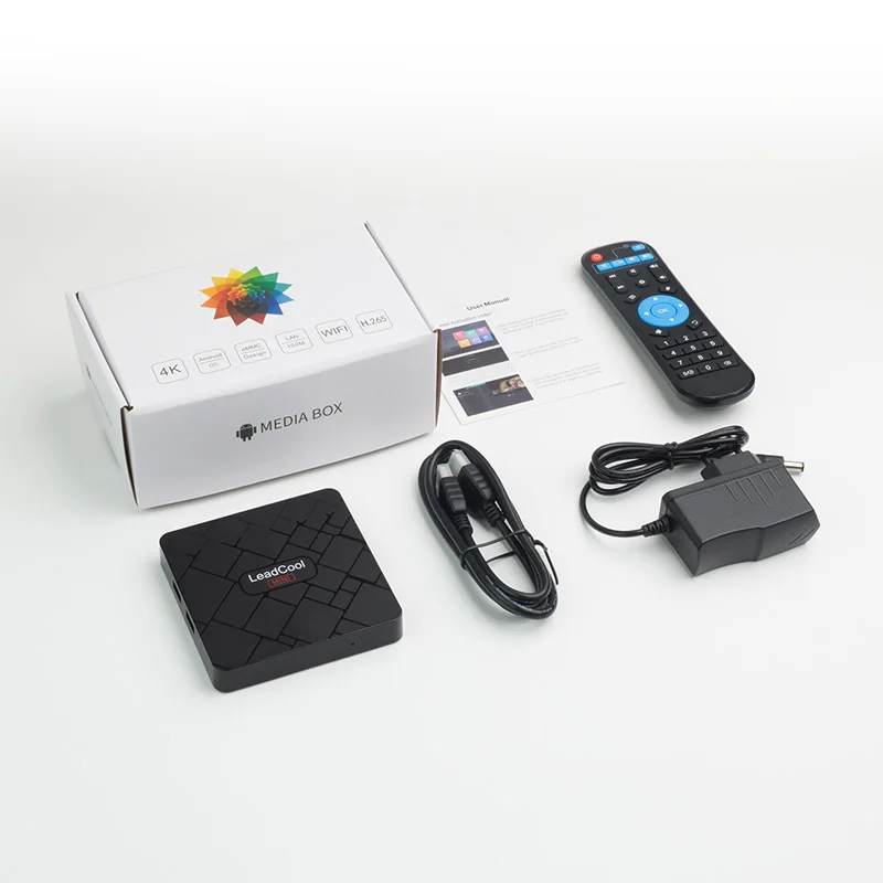 Leadcool Mini 4K Android 8,1 ТВ приставка RK3228A Cortex A53 1 ГБ/2 ГБ DDR3 8 ГБ/16 ГБ rom 2,4G Wifi 100M LAN H.265 Android Smart tv приставка