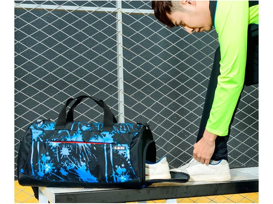 New Outdoor Gym Sports Bags Yoga Fitness Waterproof Bag Men Women Travel Handbag Training Shoulder Sac De Bags With Shoes Pocket
