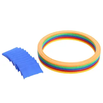 

10Pcs Hopscotch Ring Game Toys for indoor or outdoor Using Fun Creative Play Set