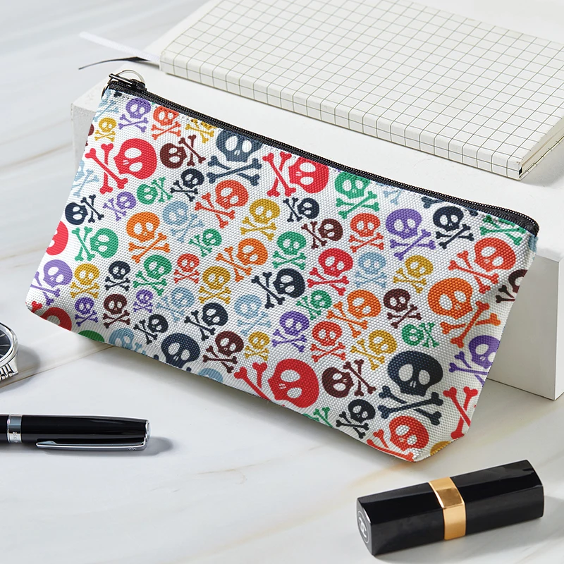 Storage Bag Makeup Organizer Cosmetic Bag Cosmetic Storage Bag Toiletry Bag Makeup Bag Cosmetic Case Skull Print Women Cosmetic Bag