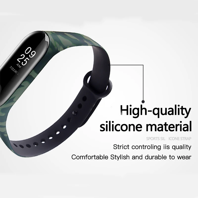 Цветной браслет mi band 3 4 с цветочным принтом для xiaomi mi 3 4, умный браслет pulseira для mi band 3 4, сменный ремешок