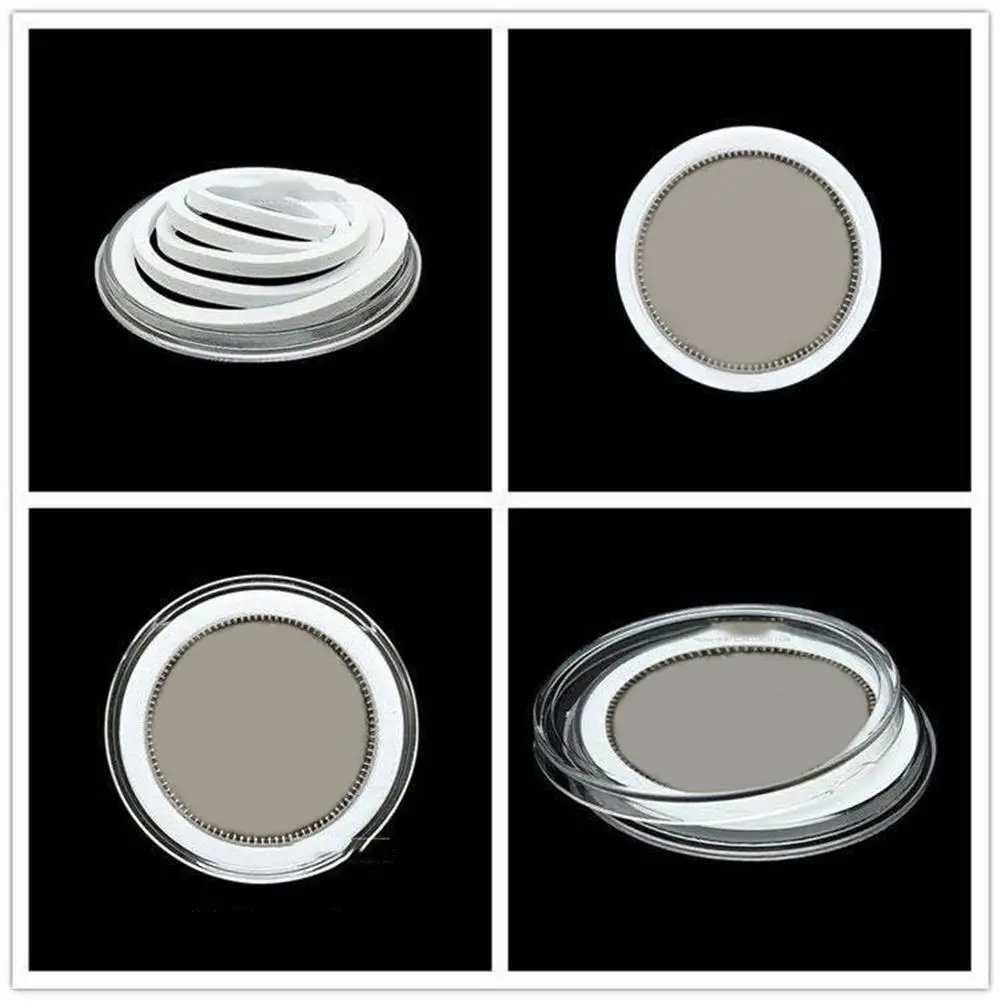 Lot De 100 Capsules Rondes En Plastique Transparent Pour Pièces De