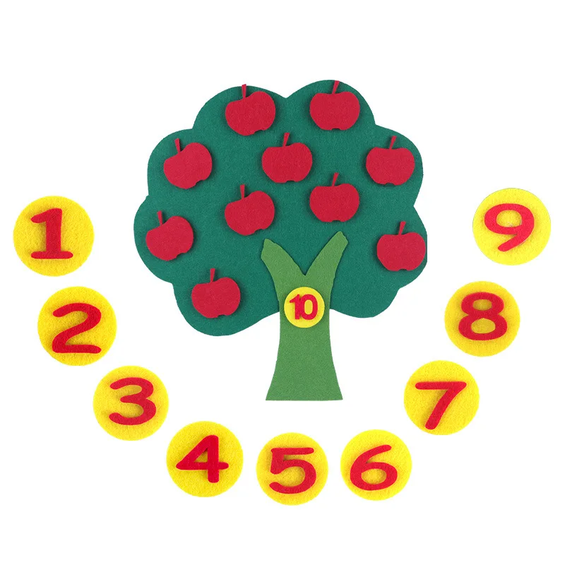 Montessori Learning Toys Handmade DIY Weave Cloth Kids Development Educational Toys Early Math Arithmetic Manual Teaching Aids