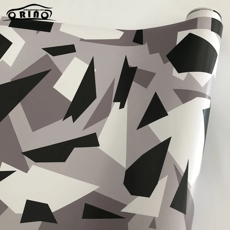 Black Grey White Vinyl Wrap Sticker-6