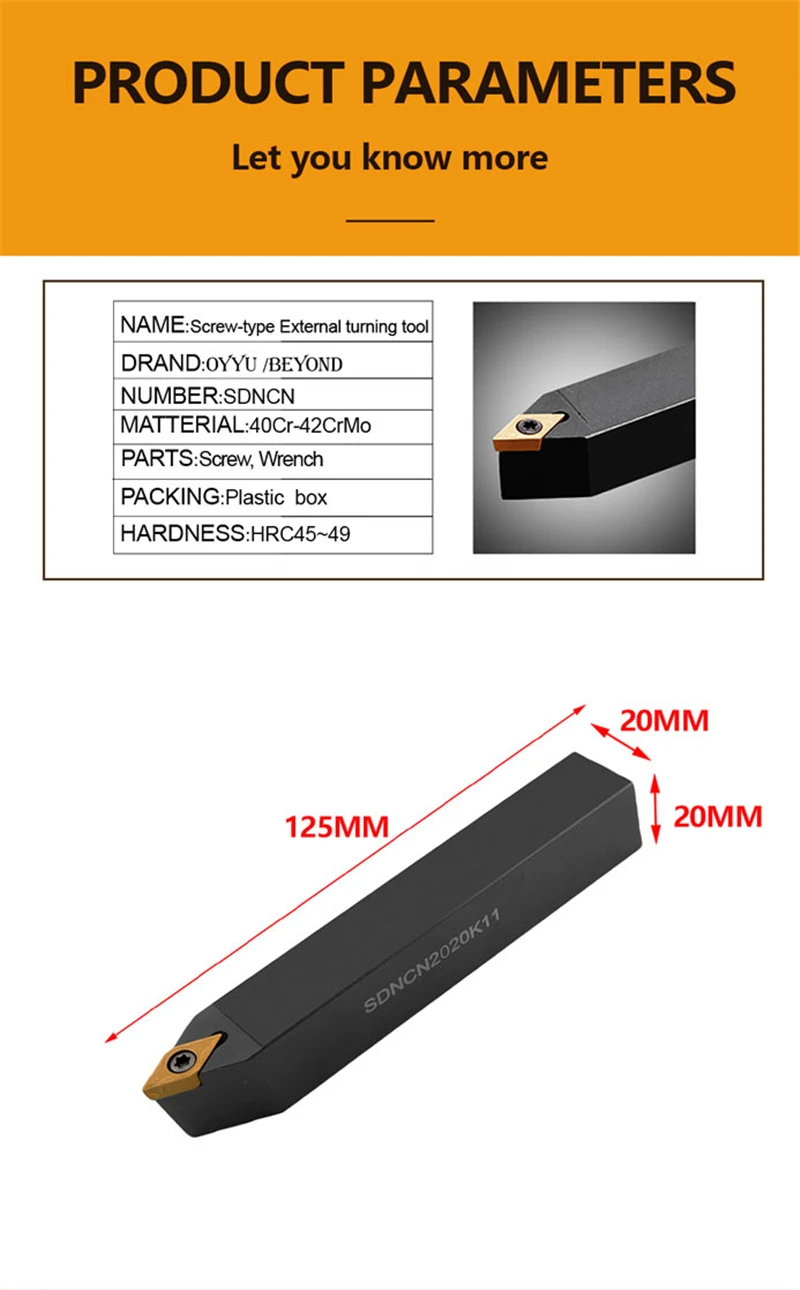 BEYOND 1* SDNCN SDNCN1212H07 SDNCN1212H11 SDNCN1616H11 12 мм резец для наружной обточки держатель ЧПУ Расточная штанга Металлические Токарные инструменты